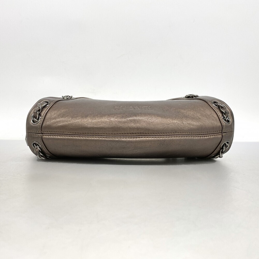 Chanel LAX Tassel Bowling Bag metallic bronze Brown - Picture 4 of 10